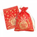 Новогодний подарочный мешок «Золотой» красный